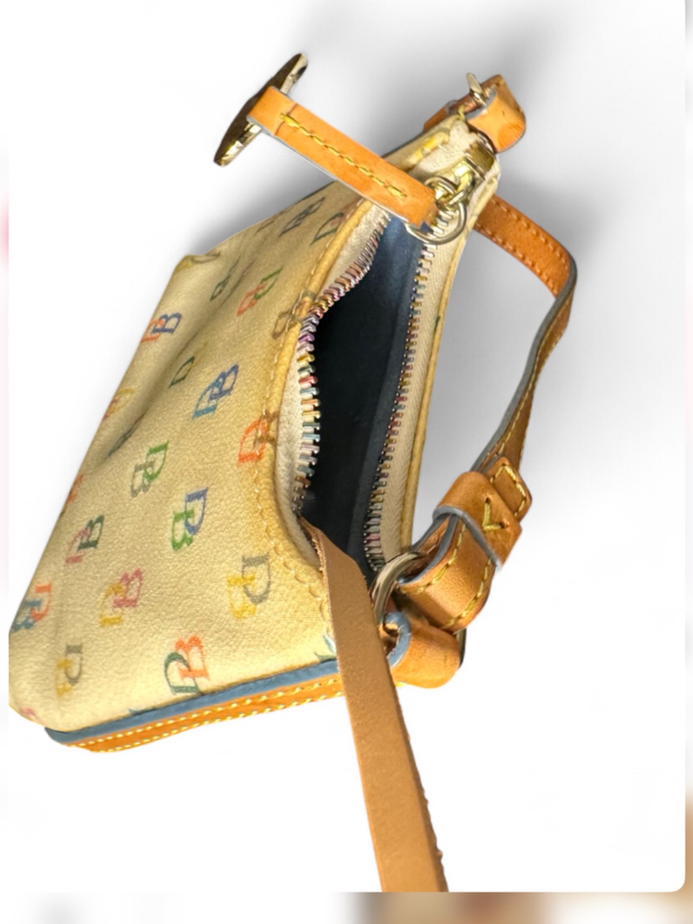 Dooney & Bourke Rainbow Monogram Bitsy Bag - Picture 2 of 14